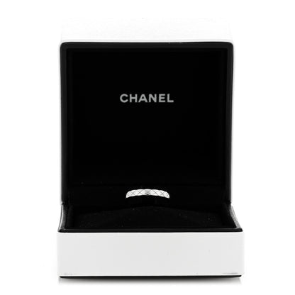 Chanel 18K White Gold Mini Coco Crush Ring 53 6.25 5 of 5