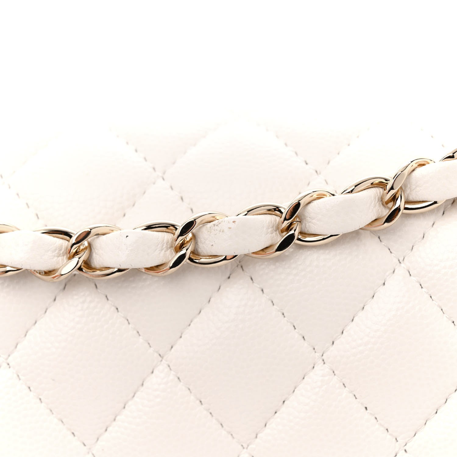 Chanel Caviar Quilted Small Double Flap White 11 of 12