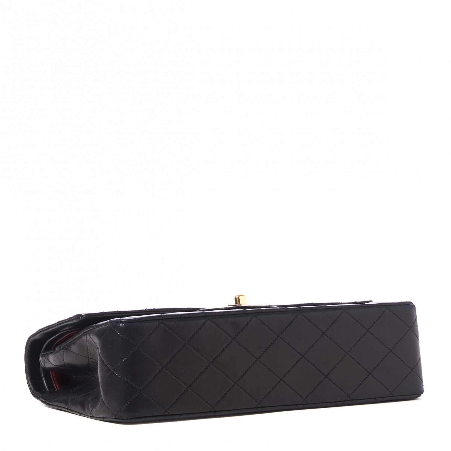Chanel Lambskin Quilted Medium Double Flap Black 3 of 9