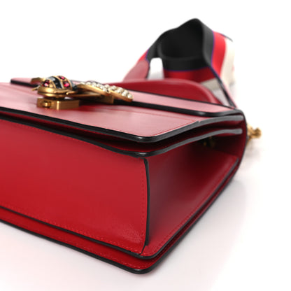 Gucci Calfskin Sylvie Web Small Queen Margaret Top Handle Bag Red 9 of 9