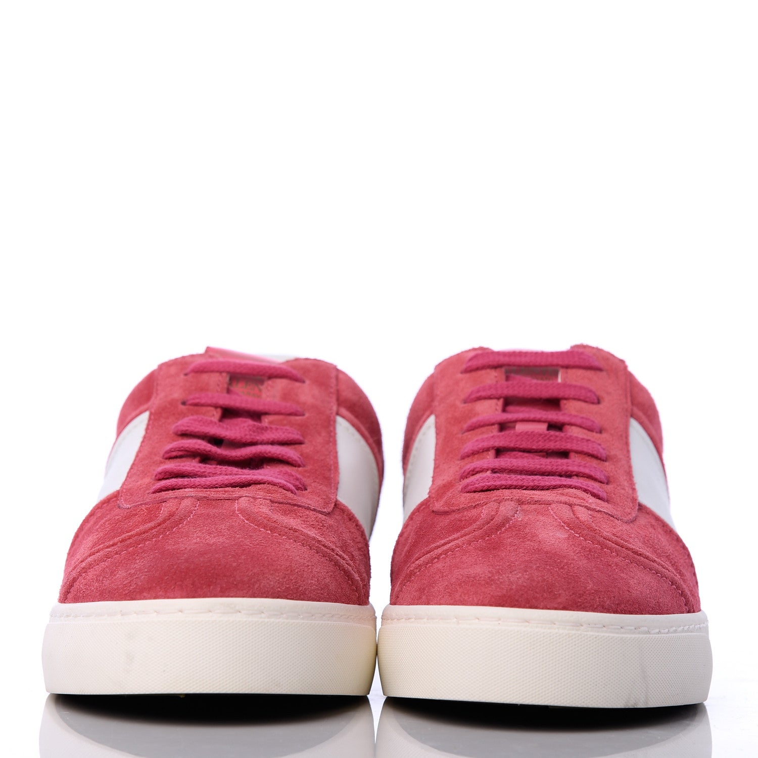 Valentino Garavani Suede Womens Flycrew Sneakers 40 Shadow Pink Optic White 2 of 15