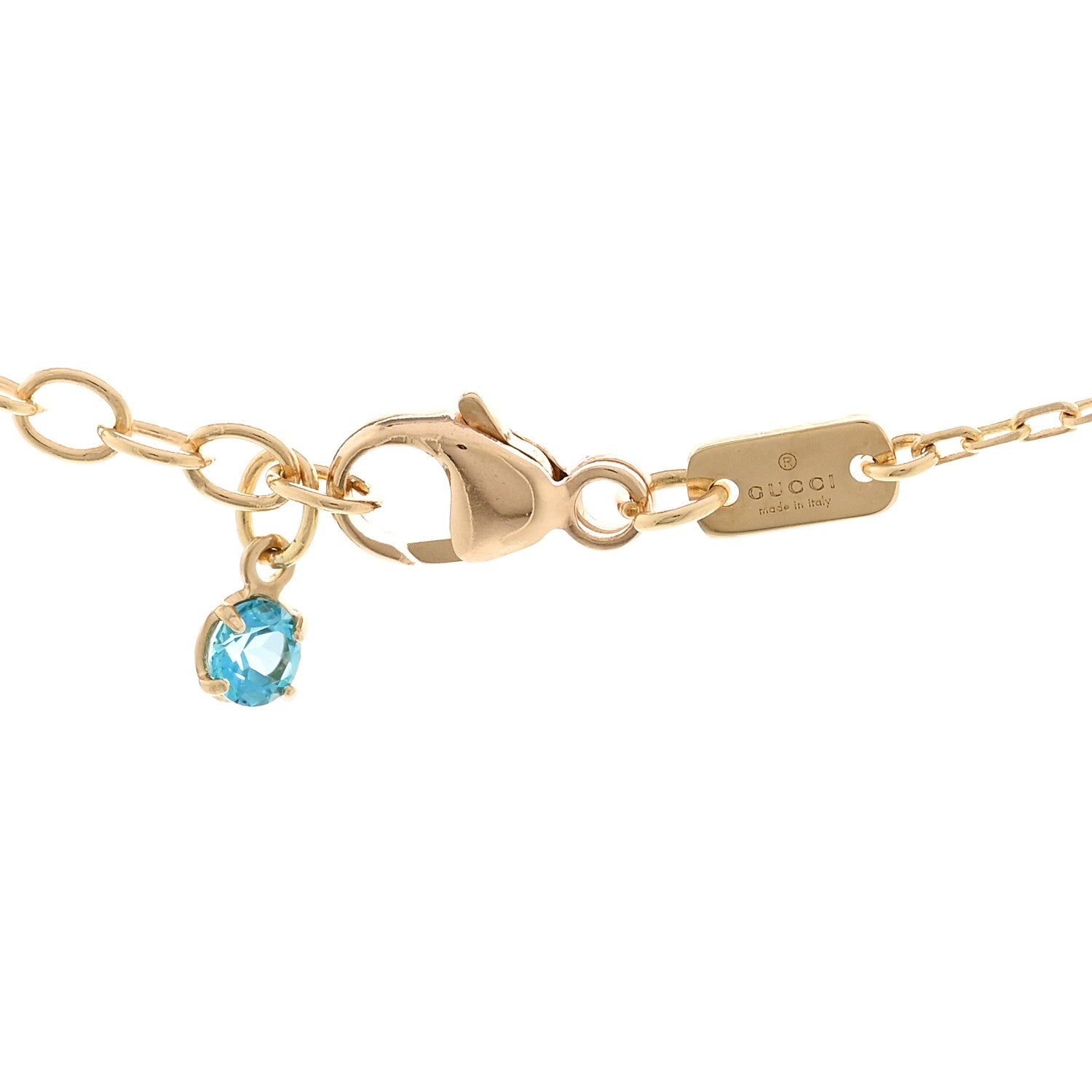 Gucci 18K Yellow Gold Running GG Pendant Necklace 4 of 4