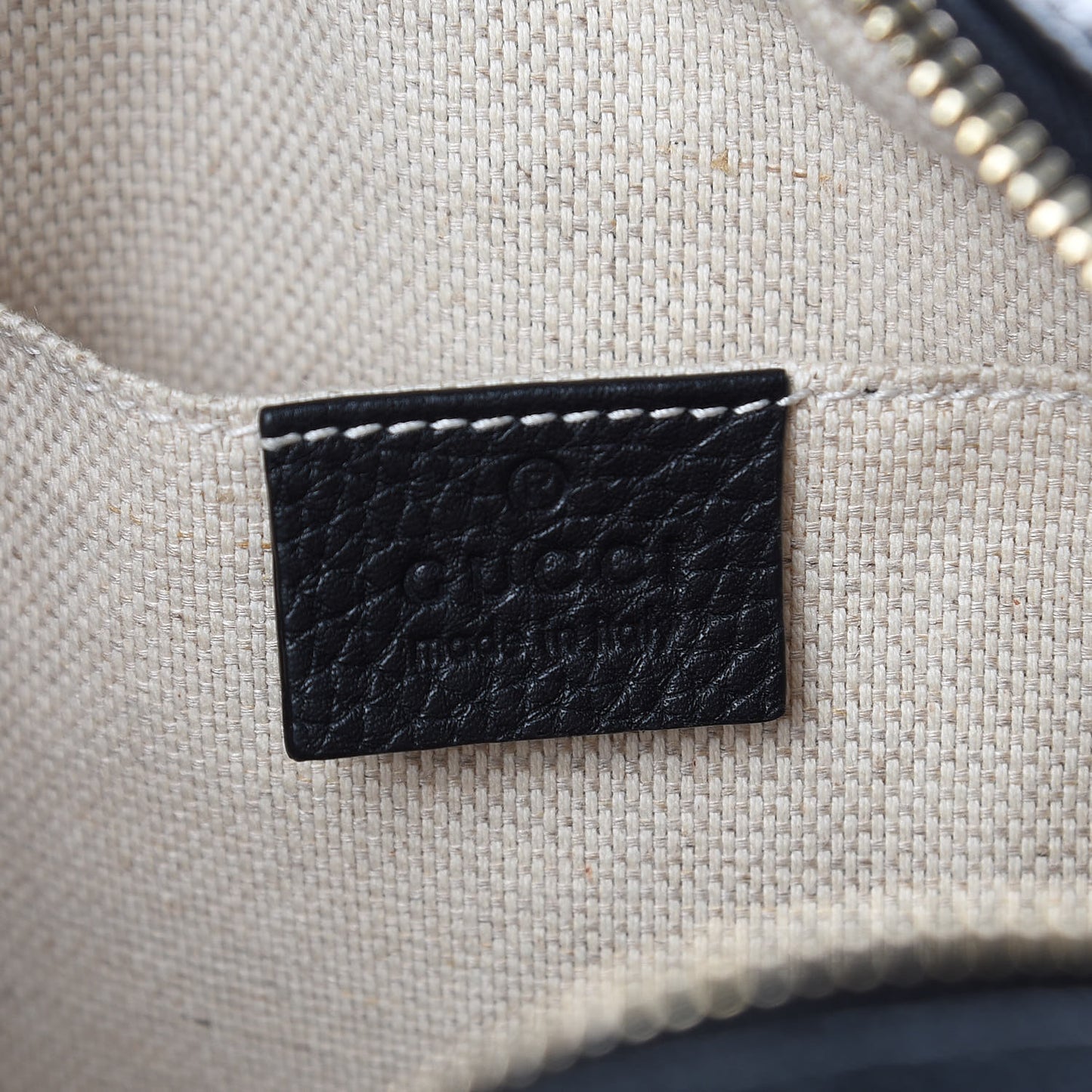 Pebbled Calfskin Small Soho Disco Bag Black