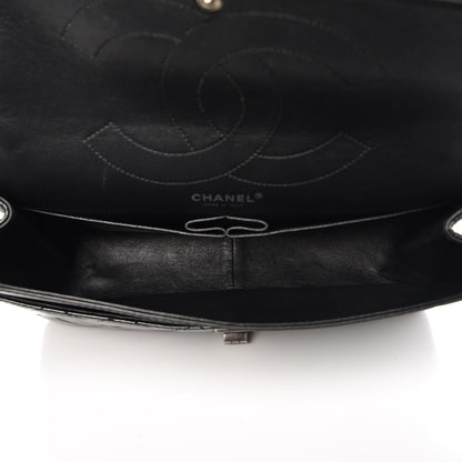 Chanel Distressed Patent Quilted 2.55 Reissue 227 Flap Black 6 of 13