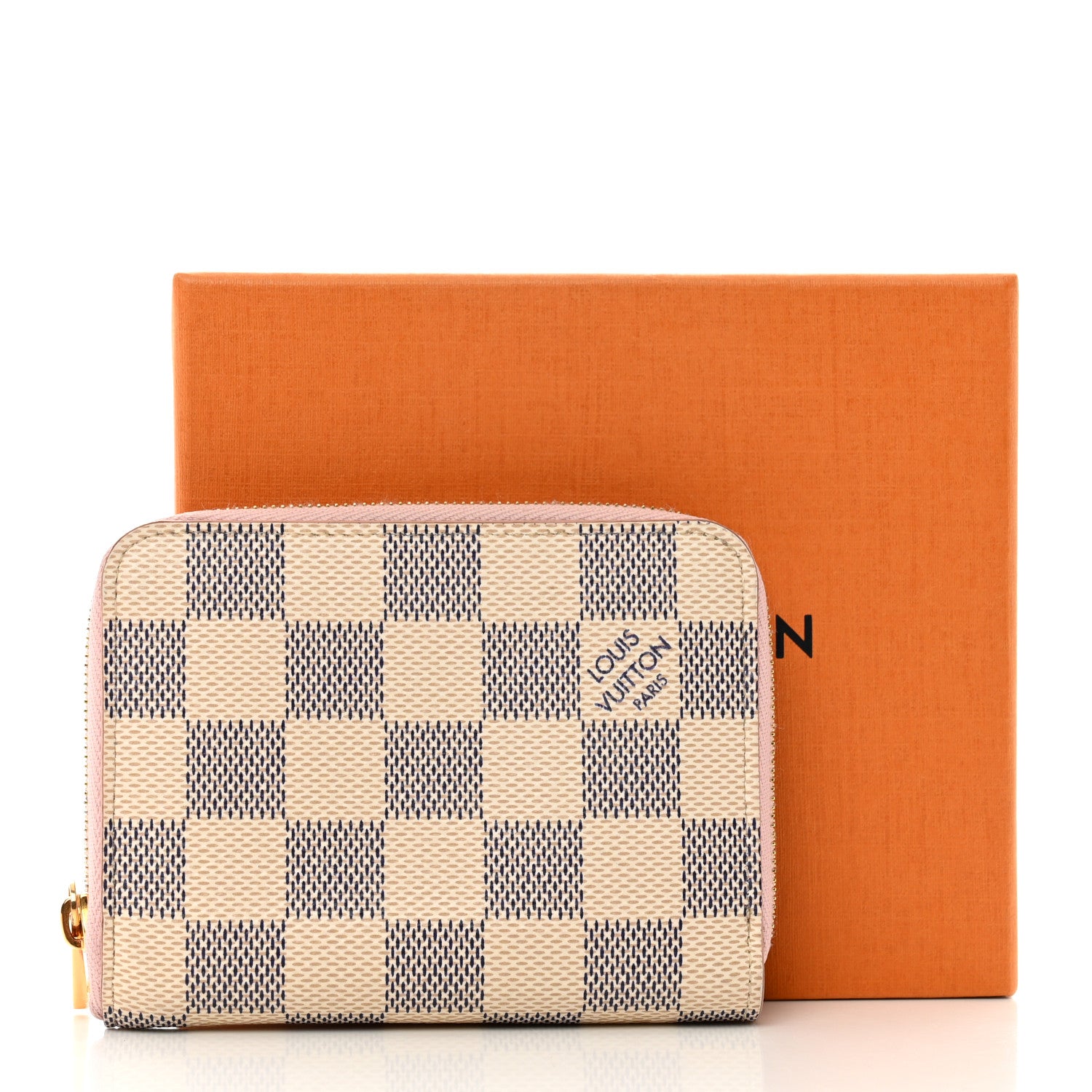 Louis Vuitton Damier Azur Zippy Coin Purse Rose Ballerine 7 of 7