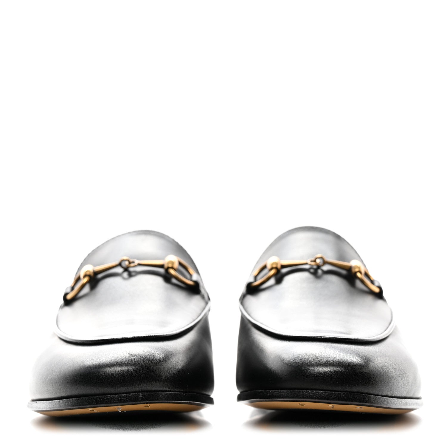 Gucci Calfskin Womens Jordaan Loafers 38 Black 2 of 9