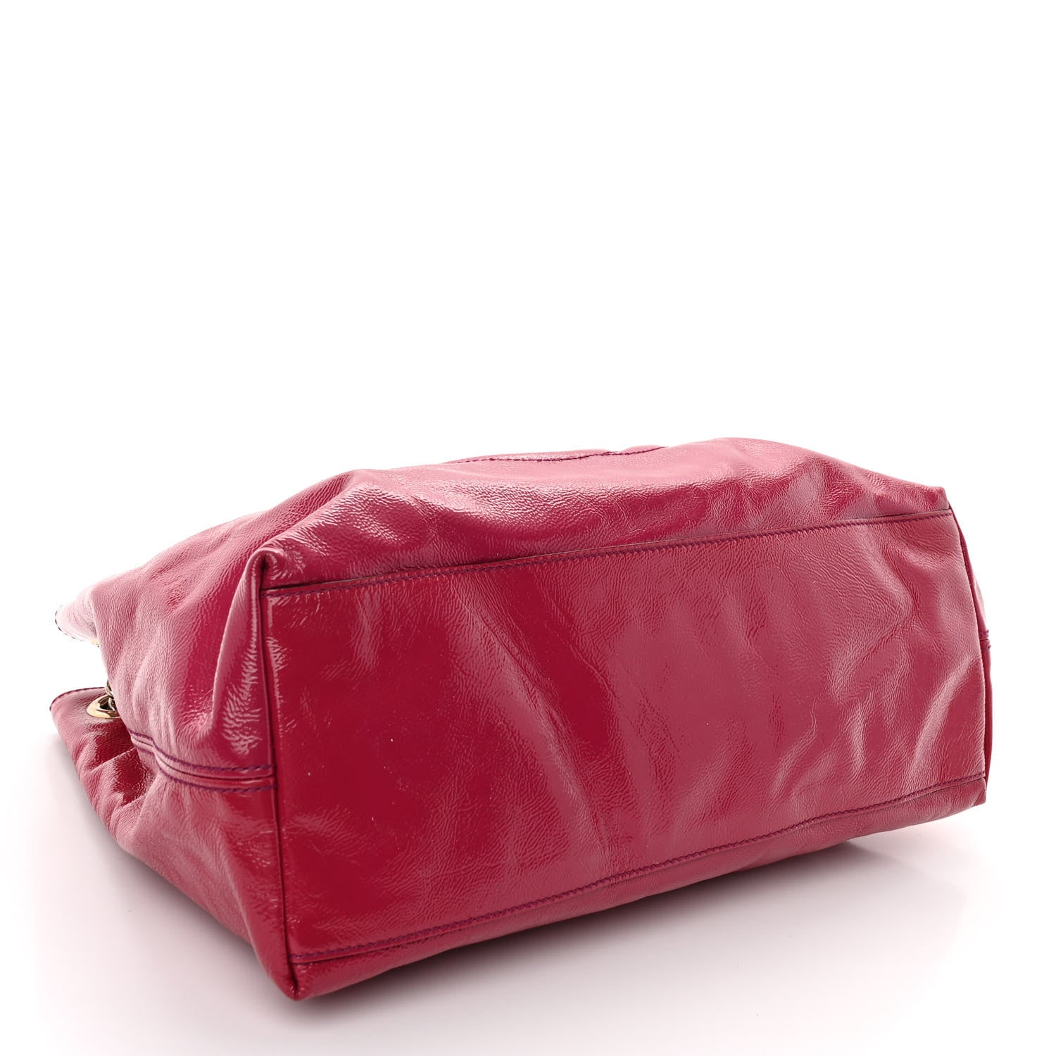 Gucci Vernice Naplack Medium Soho Chain Shoulder Bag Bright Bougainvillea 4 of 10