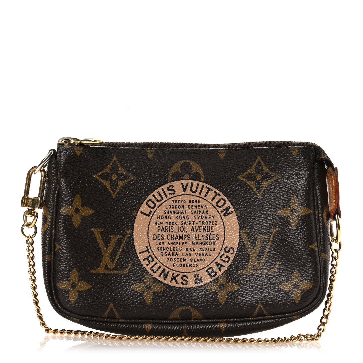 Monogram Complice Trunks and Bags Mini Pochette Accessories Beige