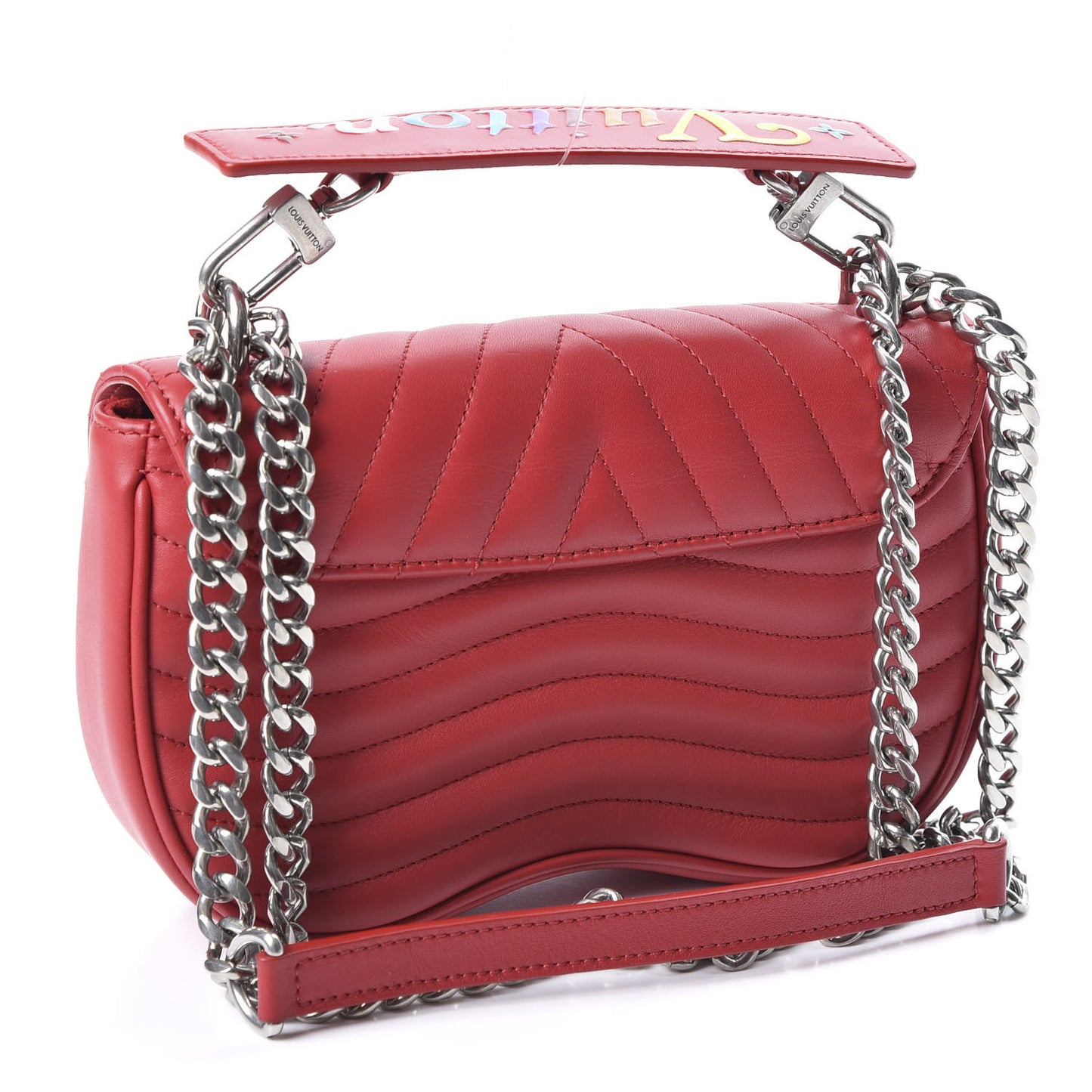Calfskin New Wave Chain PM Scarlet