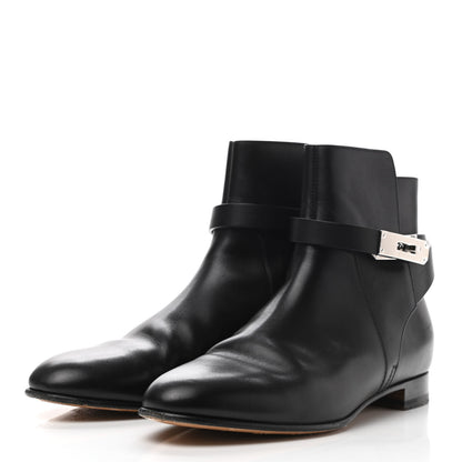 Hermes Calfskin Neo Low Boots 40 Black 3 of 8