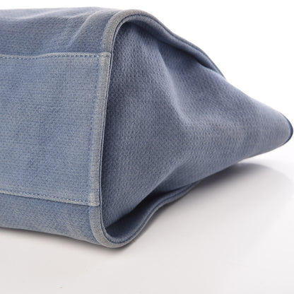 Chanel Canvas Large Deauville Tote Denim Blue 10 of 14
