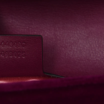 Gucci Velvet Matelasse Small GG Marmont Shoulder Bag Fuchsia Violet Cyclamen 7 of 7