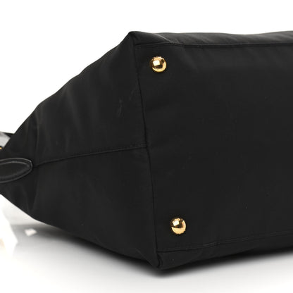 Prada Tessuto Nylon Saffiano Tote Black 10 of 12