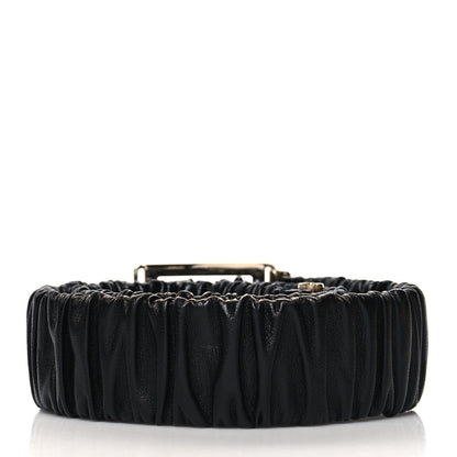 Chanel Lambskin Ruched CC Belt 75 30 Black 2 of 4