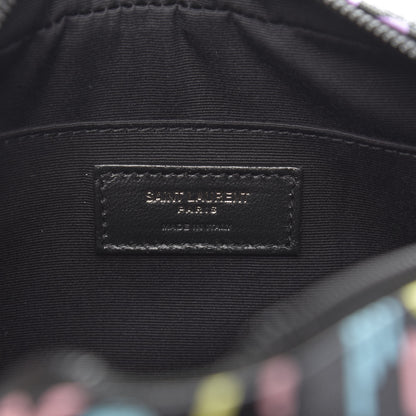 Saint Laurent Grain De Poudre Medium Classic Monogram Multicolor Graphic Print Lou Camera Bag Black 6 of 9