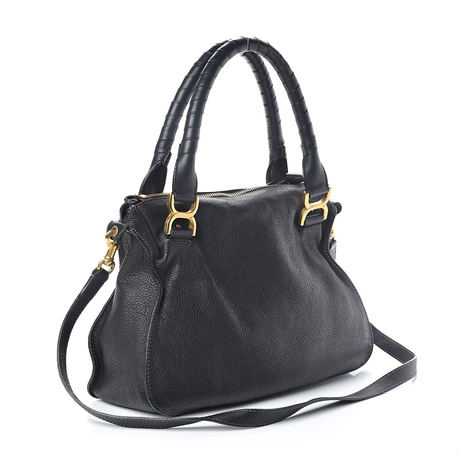 Chloe Calfskin Medium Marcie Satchel Black 3 of 9