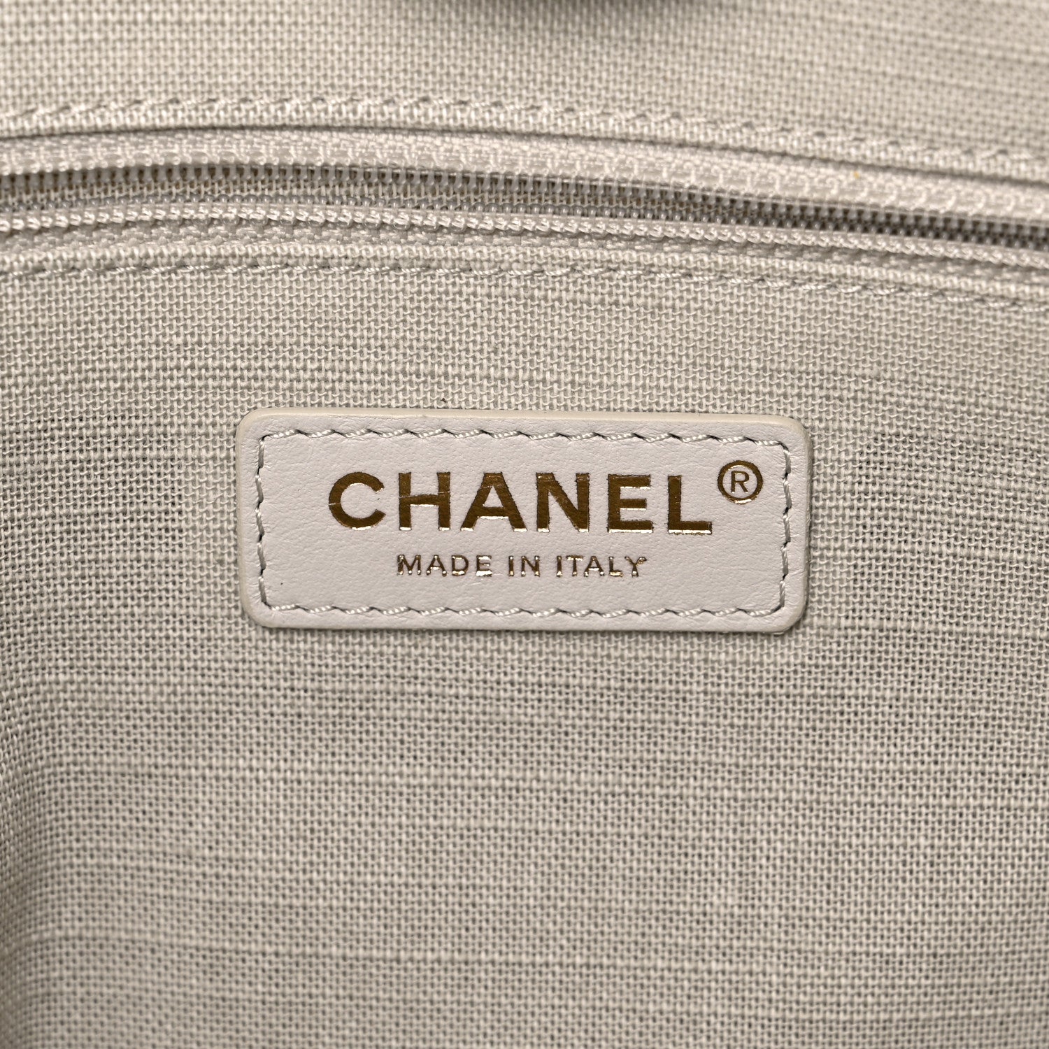 Chanel Metallic Calfskin Medium Deauville Tote Gold 7 of 13