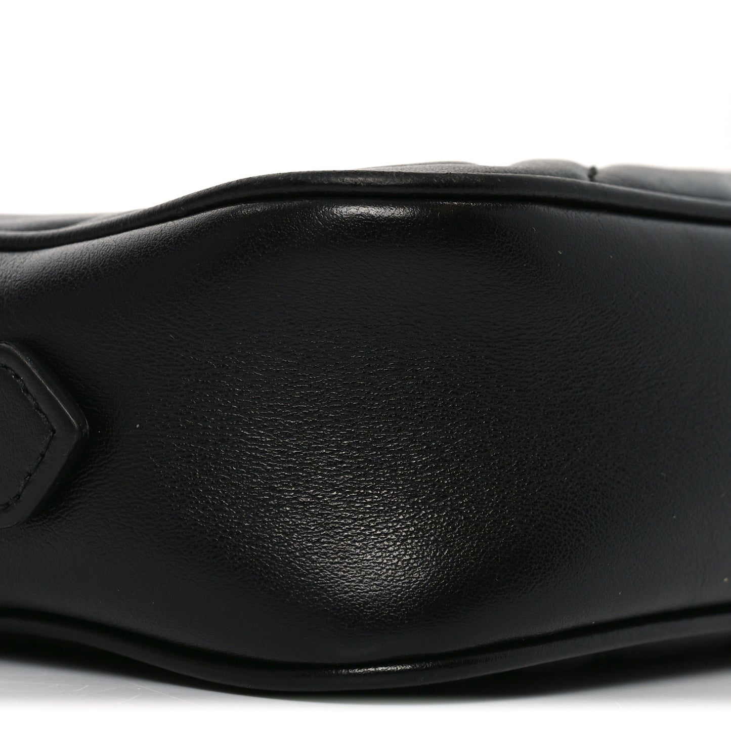 Calfskin Matelasse Mini GG Marmont Chain Shoulder Bag Black