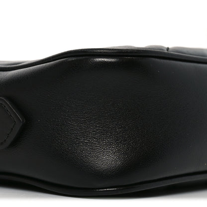 Gucci Calfskin Matelasse Mini GG Marmont Chain Shoulder Bag Black 8 of 9
