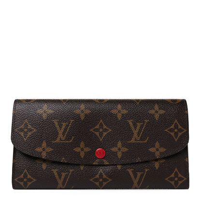 Louis Vuitton Monogram Emilie Wallet Rouge 1 of 8