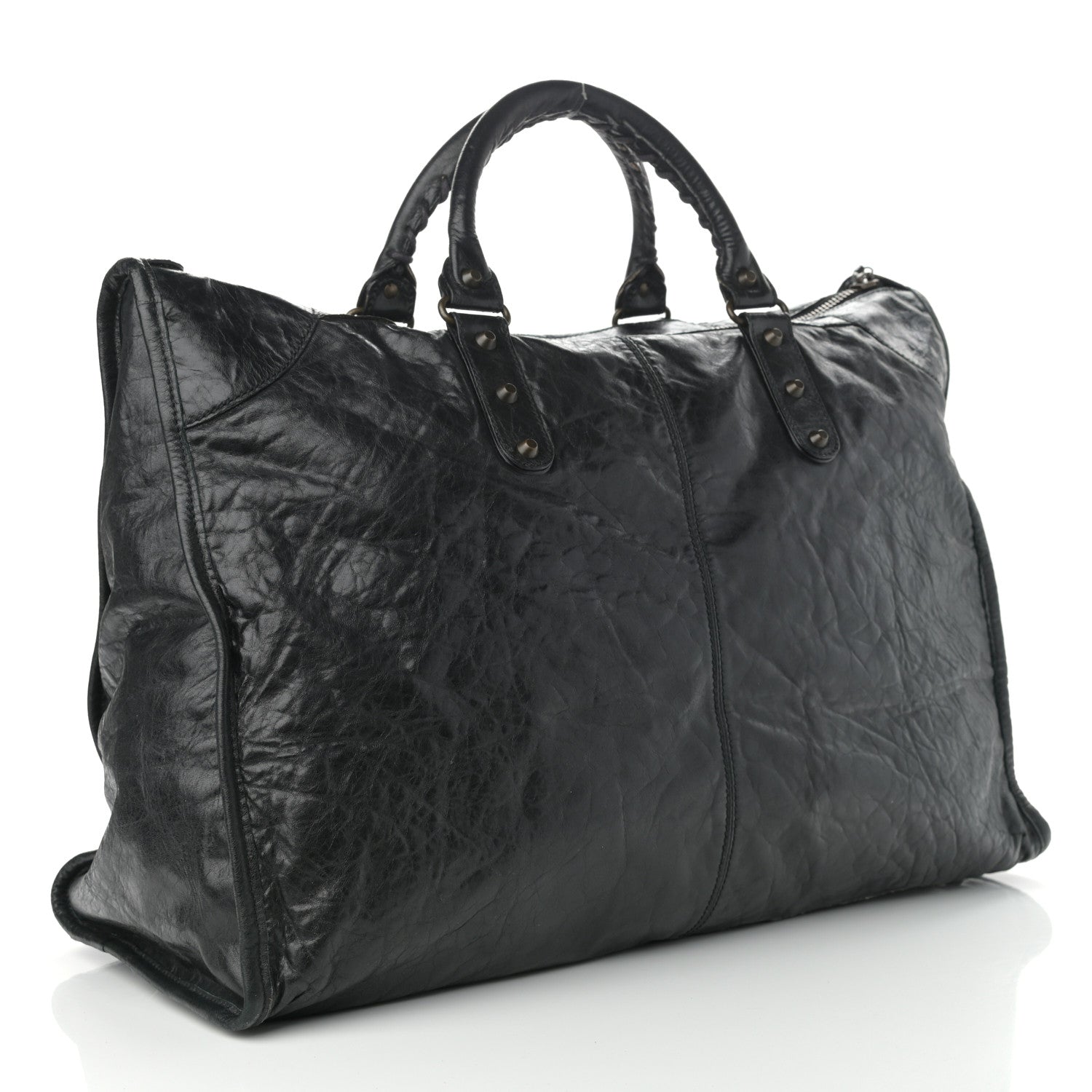 Balenciaga Chevre Classic Hardware Weekender Black 3 of 12