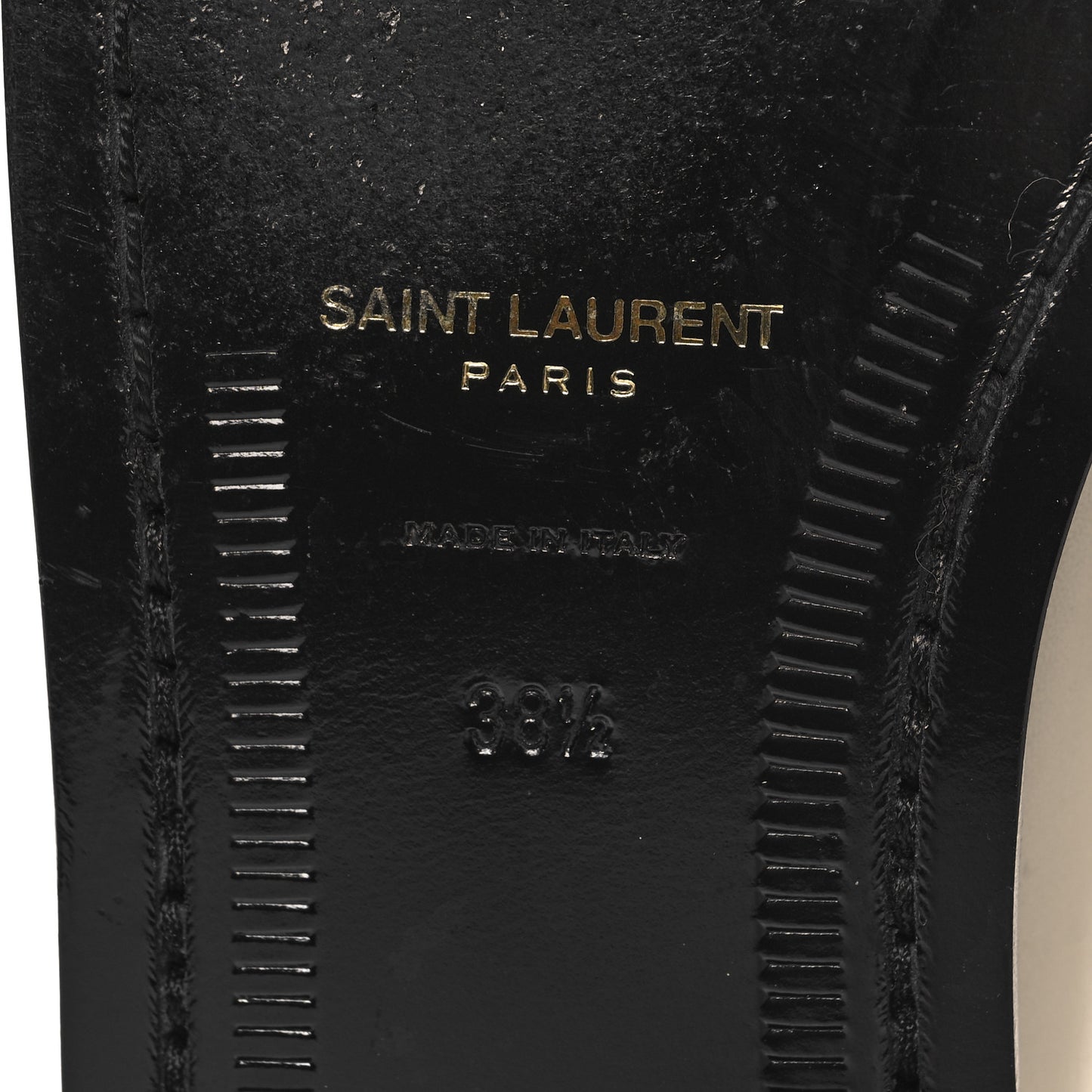Calfskin Penny Loafers 38.5 Pearl