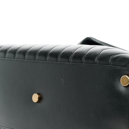 Saint Laurent SAINT LAURENT Calfskin Y Quilted Monogram Large Loulou Chain Satchel Black 15 of 15