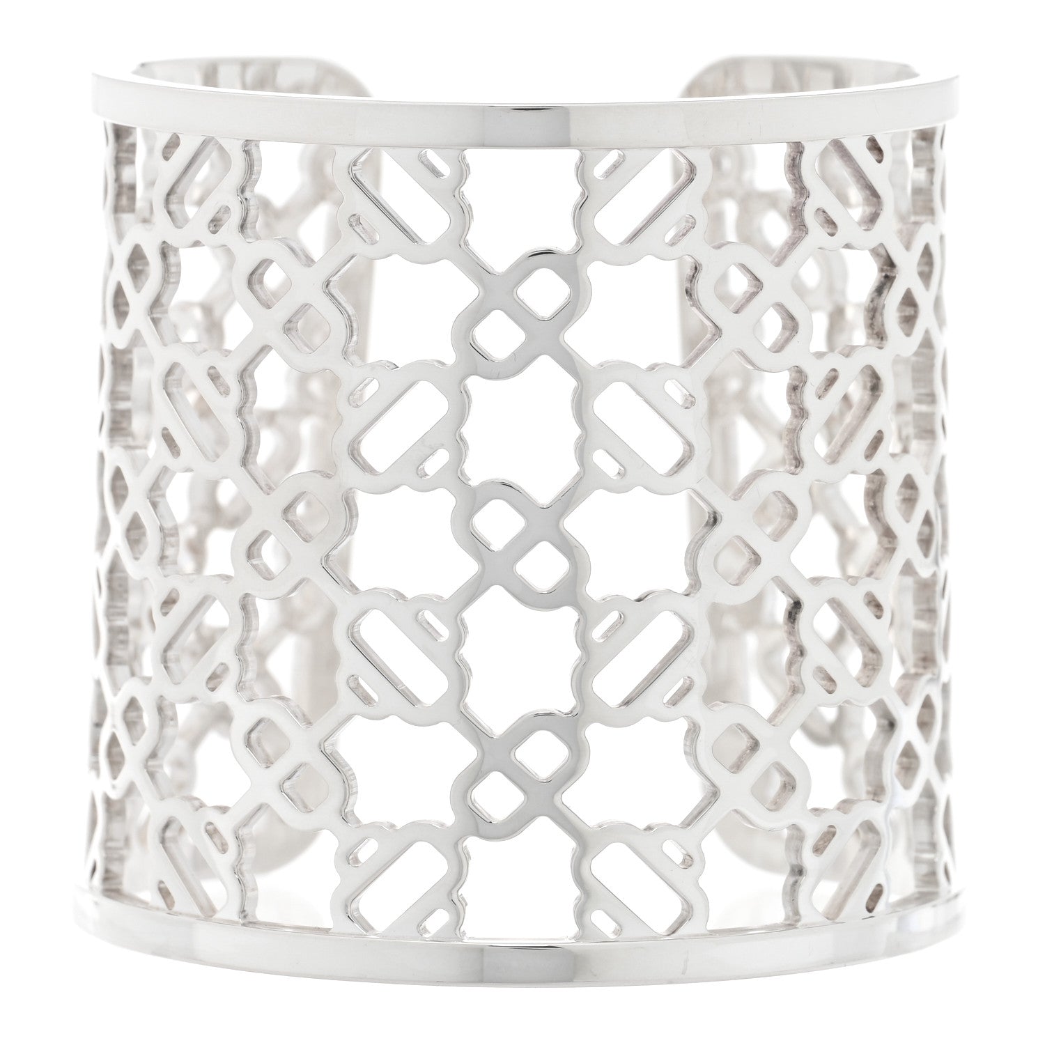 Hermes Sterling Silver Passerelle Chaine d'Ancre Cuff Bracelet SH 1 of 4