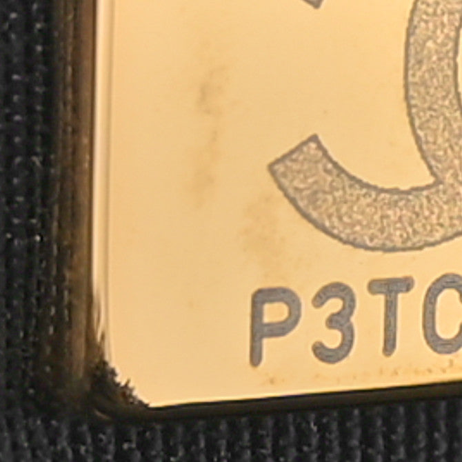 Denim Quilted Mood Bucket With Chain Black Multicolor