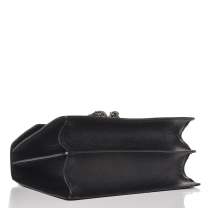 Gucci Dollar Calfskin Crystal Web Medium Dionysus Bamboo Top Handle Bag Black Black Diamond 5 of 10