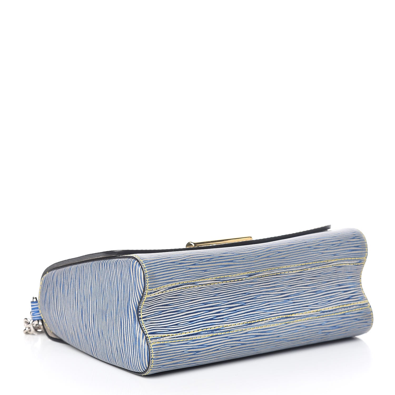 Louis Vuitton Epi Twist Shoulder Bag MM Denim Light 4 of 11