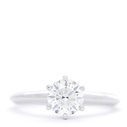 Tiffany Platinum Diamond 1.00ct Solitaire Engagement Ring 53 6.5 1 of 6