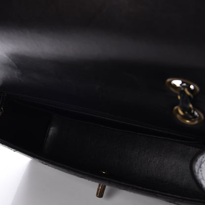 Chanel Calfskin Stitched Medium Single Flap Black 6 of 11