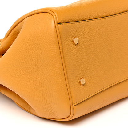 Mulberry Heavy Grain Calfskin Small Belted Bayswater Tote Deep Amber 5 of 14