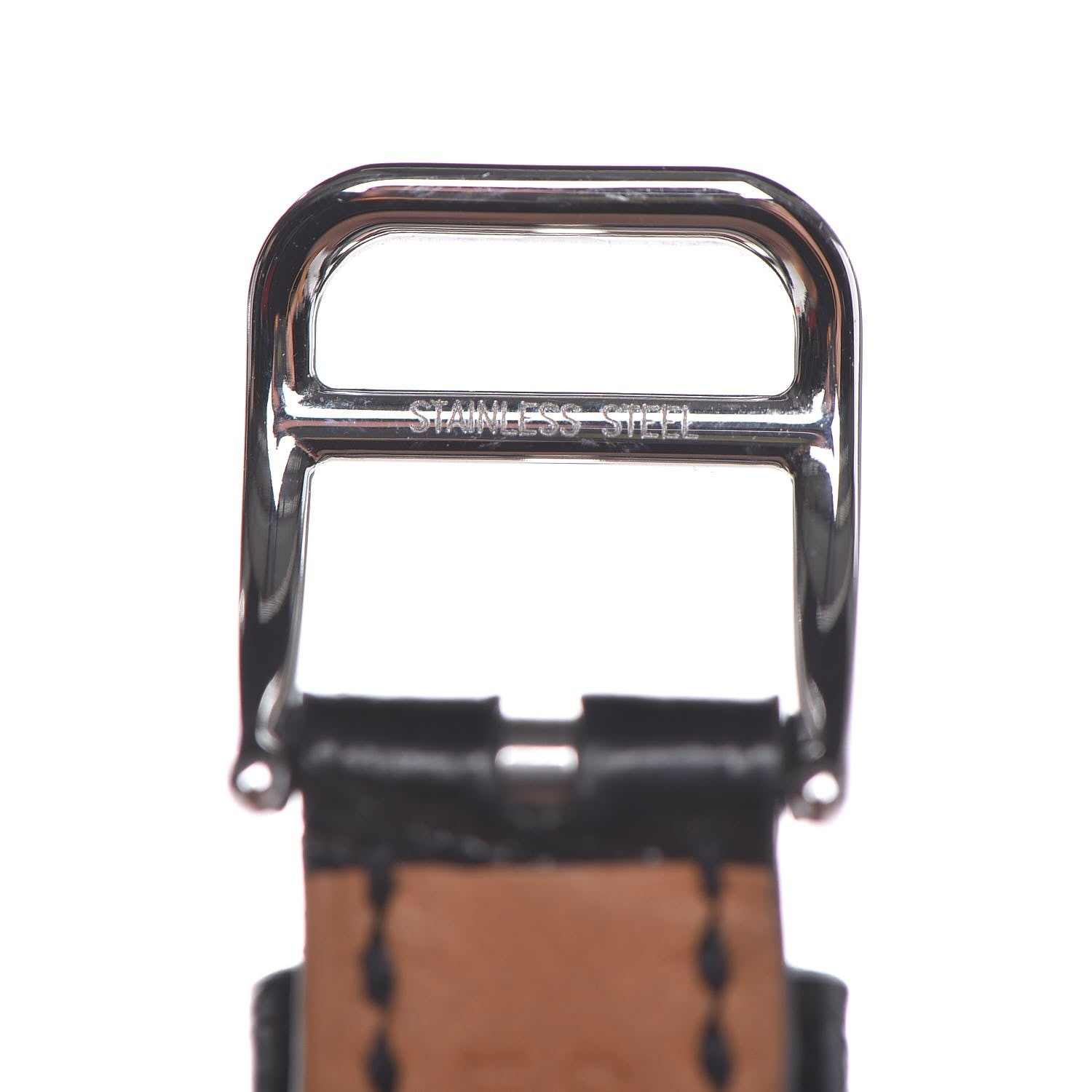 Hermes Stainless Steel Alligator Diamond Mother of Pearl 20mm Kelly Cadena Quartz Watch Noir 9 of 12