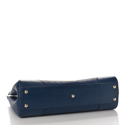 Gucci Hilary Lux Bright Diamante Medium Top Handle Bag Classic Marine 4 of 12