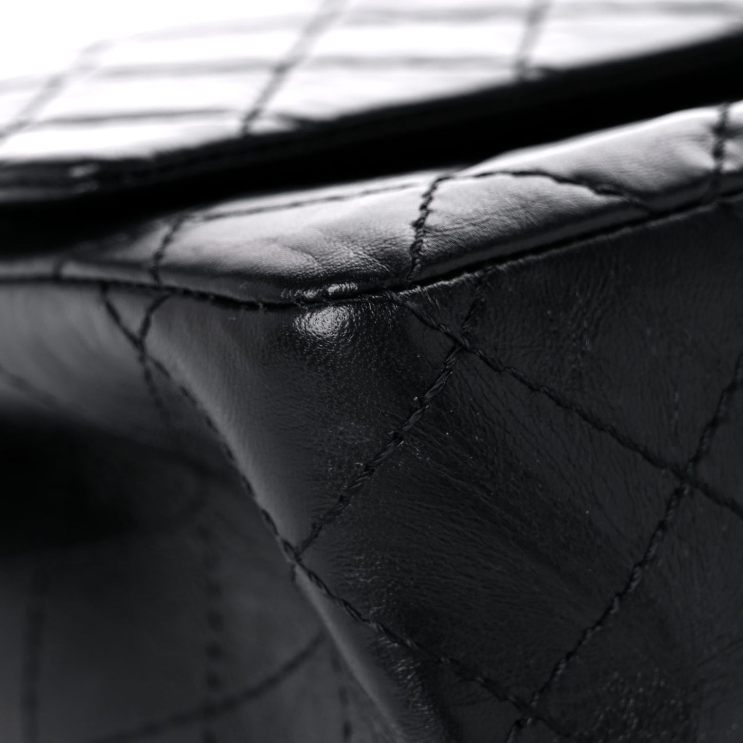 Aged Calfskin Quilted 2.55 Reissue 226 Flap Black
