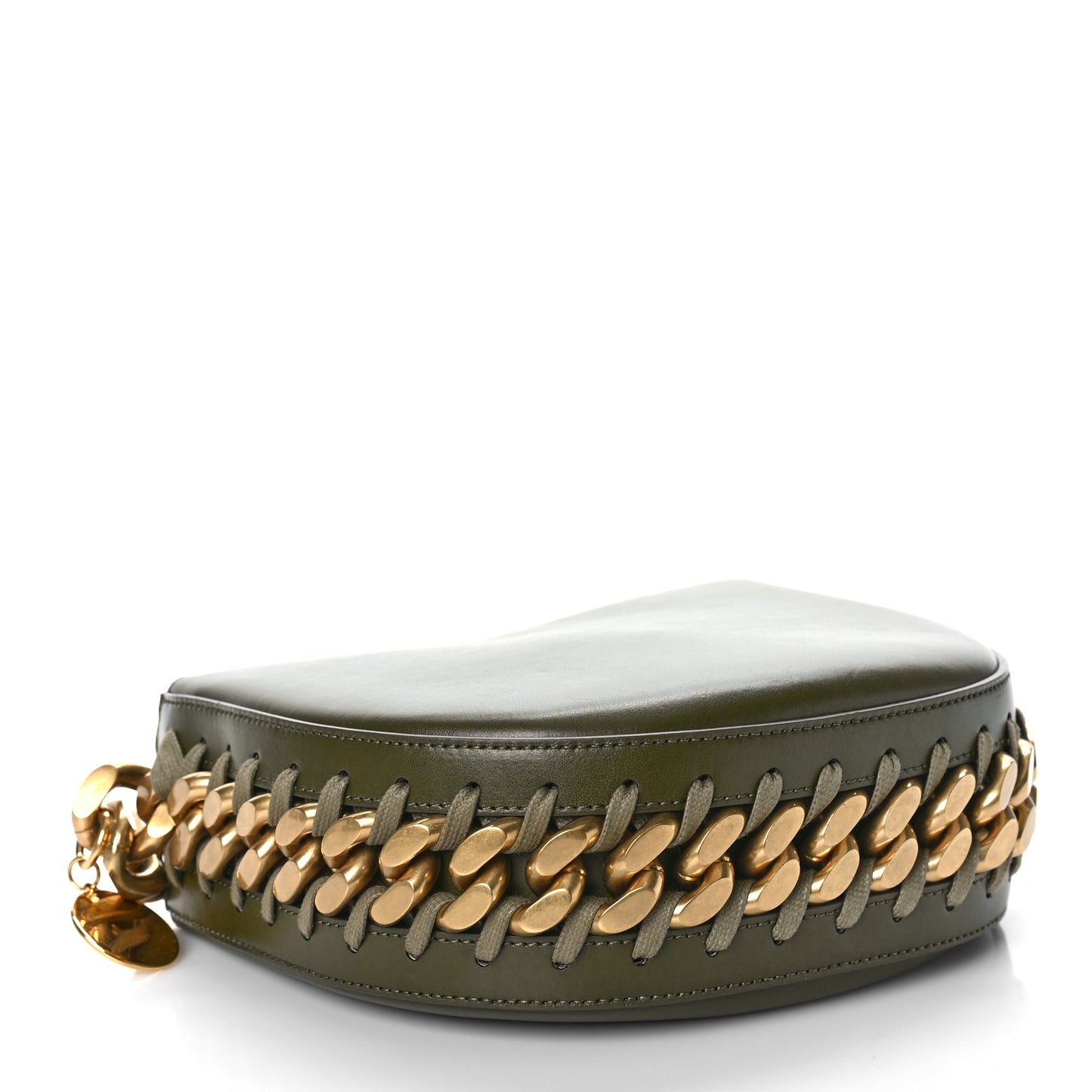 Eco Alter Nappa Small Frayme Shoulder Bag Khaki