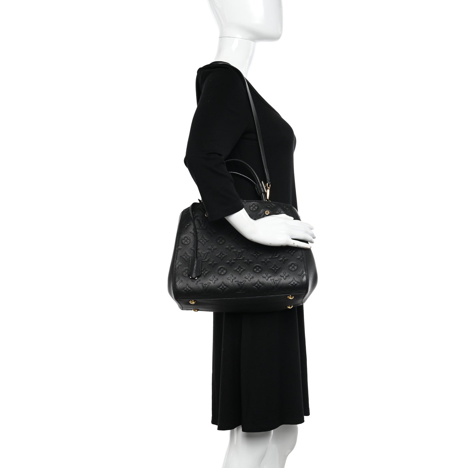 Louis Vuitton Empreinte Montaigne MM Black 2 of 11