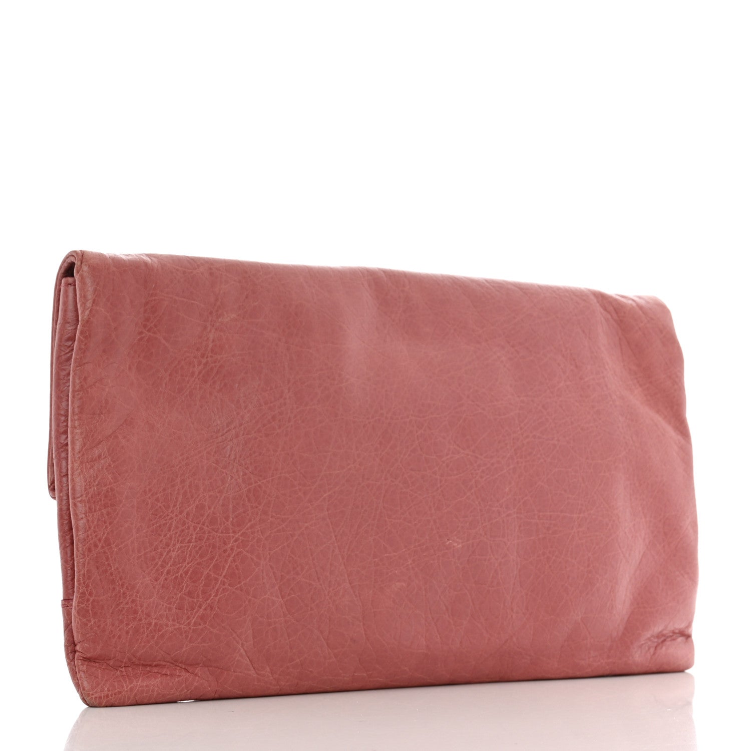 Balenciaga Agneau Giant 12 Rose Gold Hardware Envelope Clutch Rose Bruyere 3 of 6