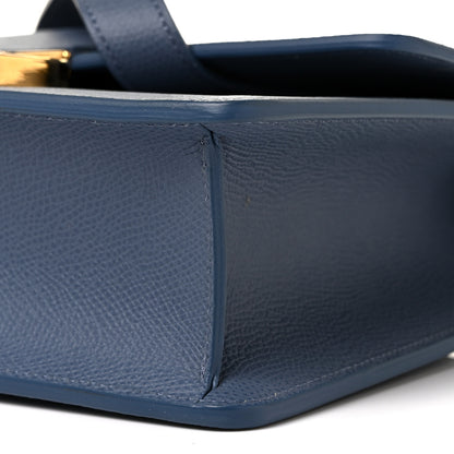 Christian Dior Grained Calfskin 30 Montaigne Flap Bag Blue 6 of 8