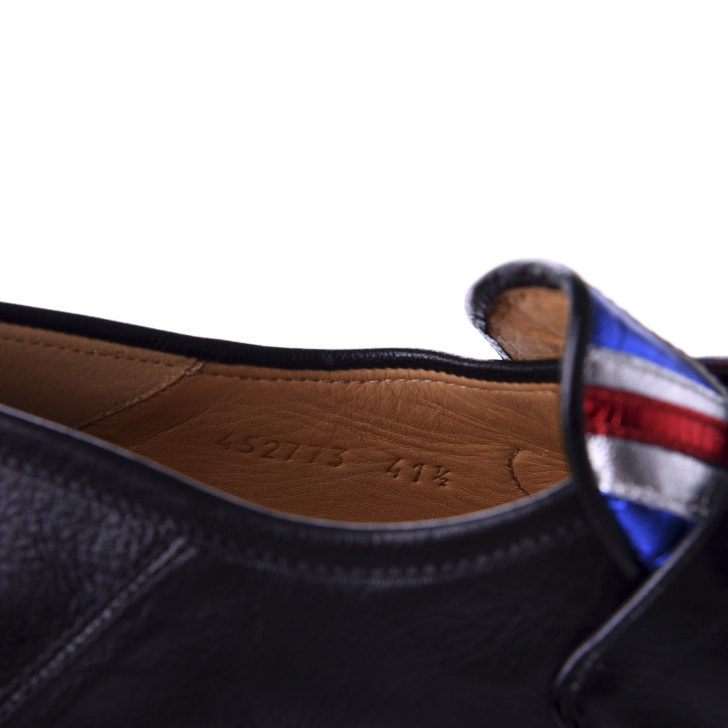 Lambskin Union Jack Horsebit Loafer Pumps 41.5 Black
