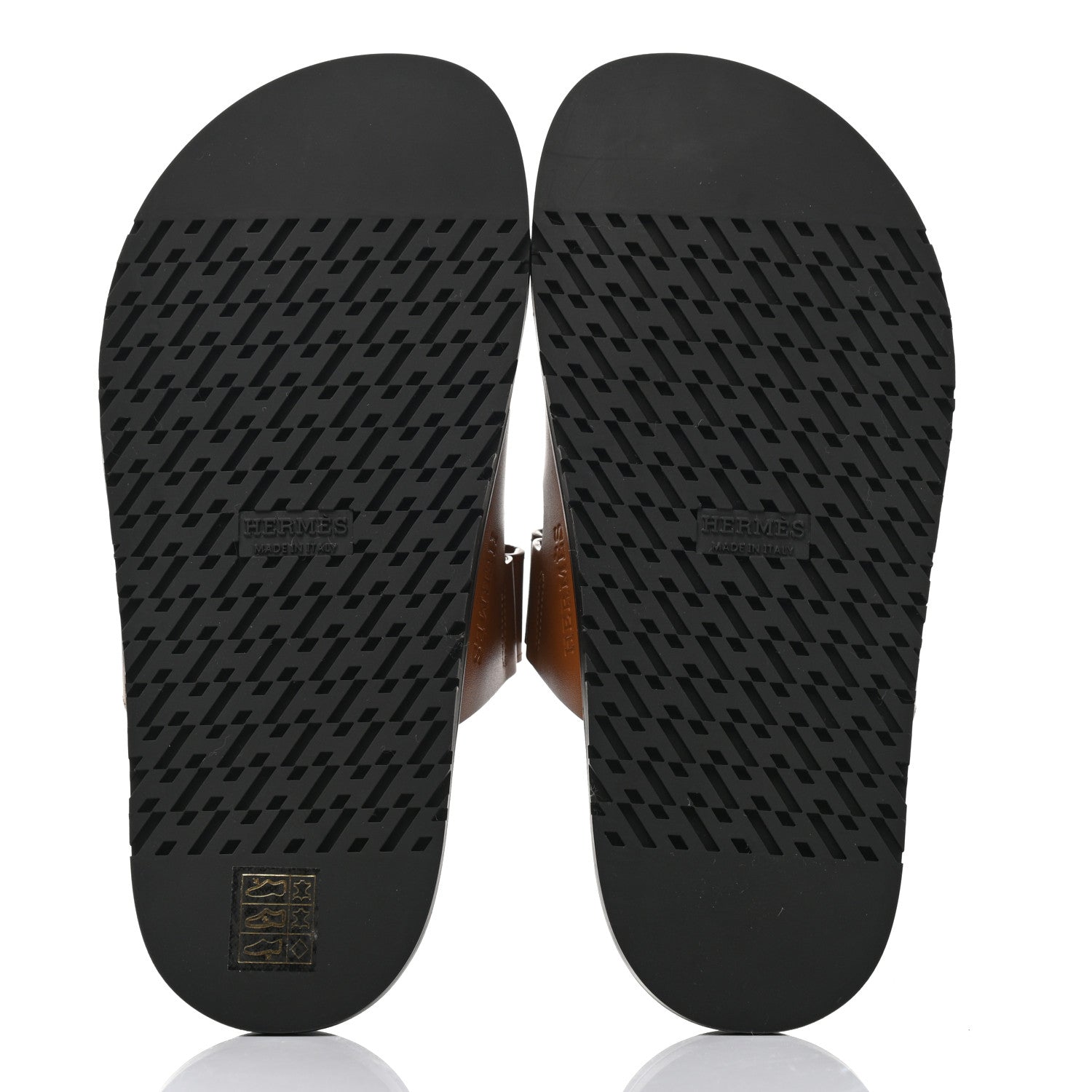 Hermes Calfskin Womens Chypre Sandals 35 Gold 5 of 10