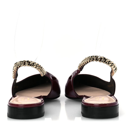 Gucci Patent Signoria Ballet Slingback Ballet Flat 38 Rosso Ancora 6 of 15