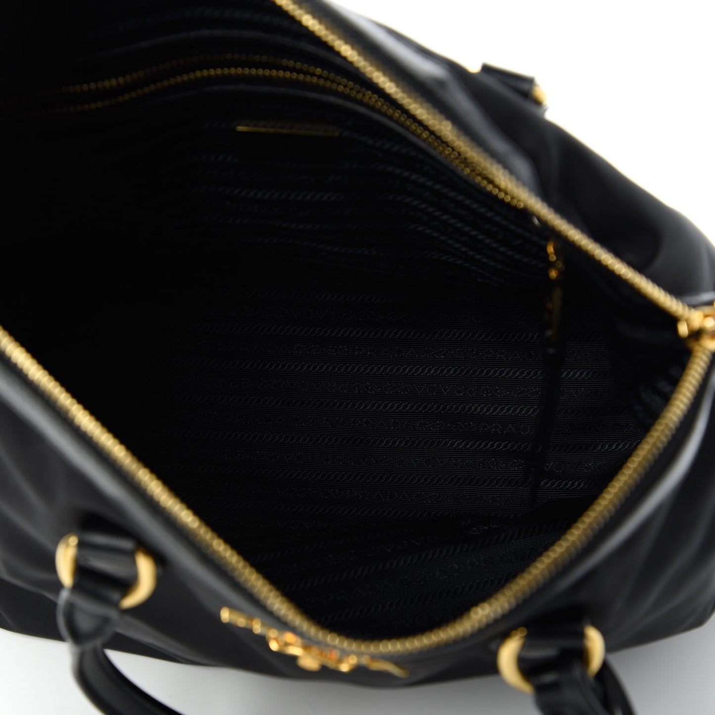Tessuto Nylon Soft Calf Tote Black