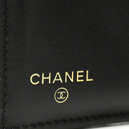Chanel Caviar Quilted Compact Boy Wallet Black 6 of 7