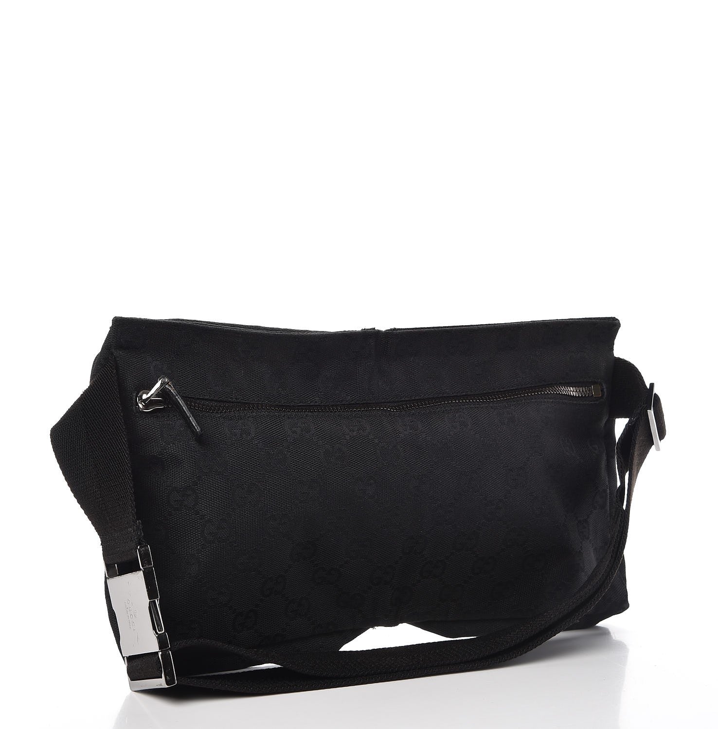 Gucci GG Monogram Double Pocket Belt Bag Black 3 of 7