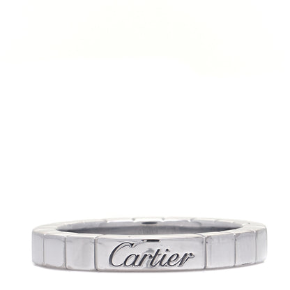 Cartier 18K White Gold Lanieres Ring 50 5.25 1 of 5