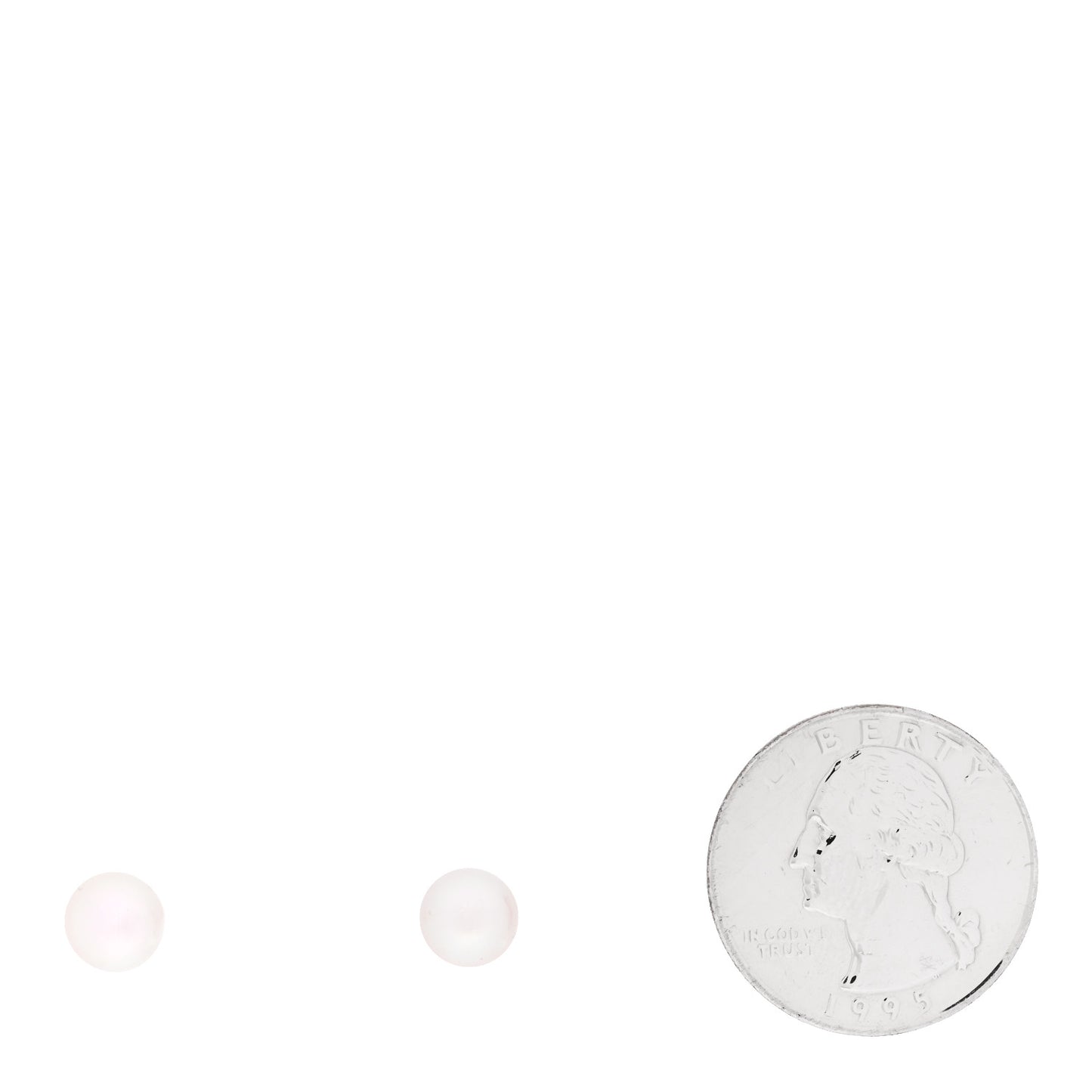 18K White Gold Akoya Pearl 7.5-8mm Stud Earrings
