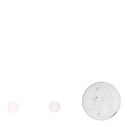 Mikimoto 18K White Gold Akoya Pearl 7.5-8mm Stud Earrings 2 of 4
